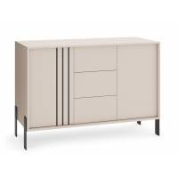 Komoda 120 cm kaszmir 2-drzwiowa z szufladami NUBO